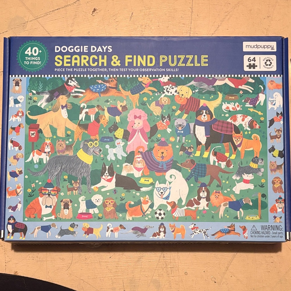 Mudpuppy Doggie Days Search & Find Puzzle - Multicolor